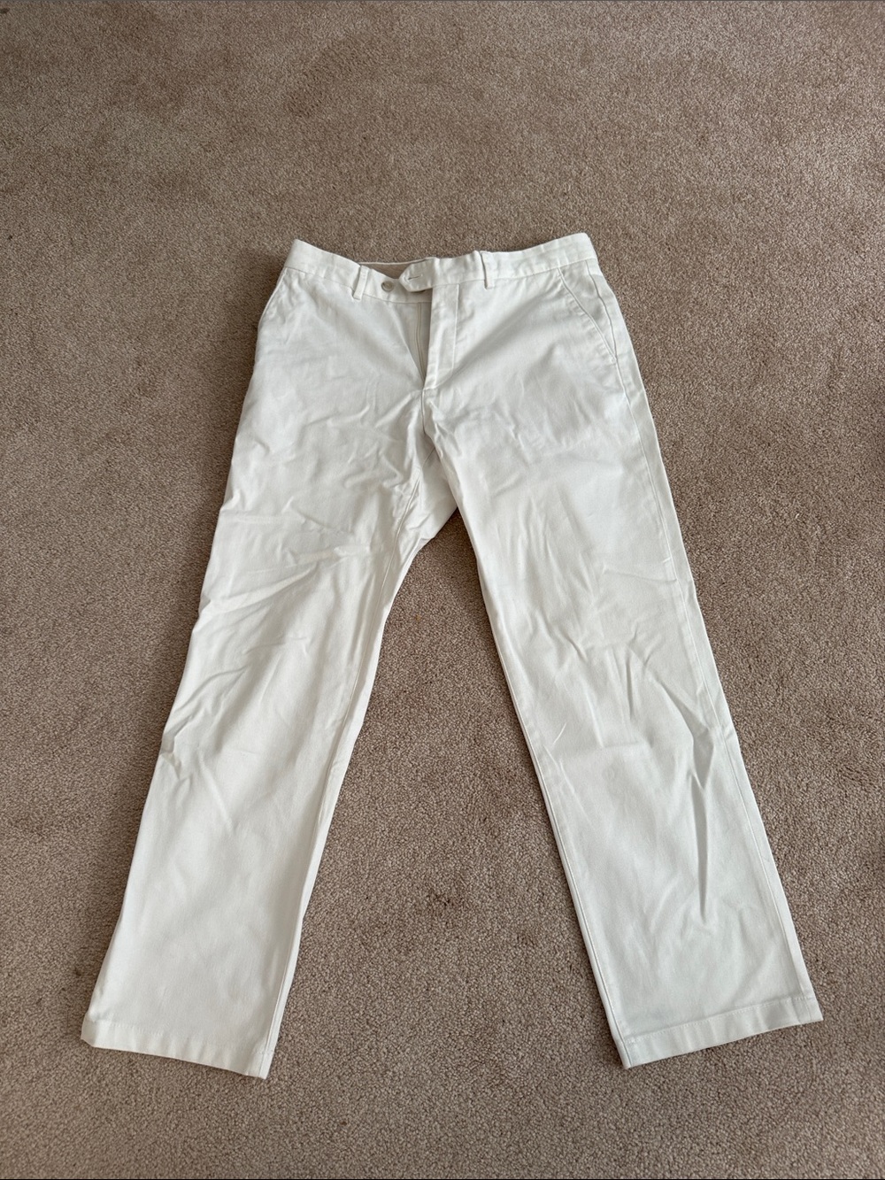 Suitsupply White Cotton Chino